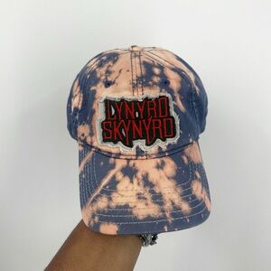 Lynyrd Skynyrd Custom Bleach Splatter Dad Hat Upcycled OS